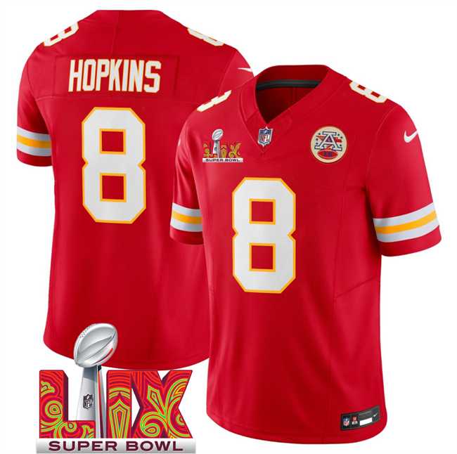 Men & Women & Youth Kansas City Chiefs #8 DeAndre Hopkins Red 2025 Super Bowl LIX Patch F.U.S.E. Vapor Limited Stitched Jersey,We sell and wholesale Men & Women & Youth Kansas City Chiefs #8 DeAndre Hopkins Red 2025 Super Bowl LIX Patch F.U.S.E. Vapor Limited Stitched Jersey on line form chian!